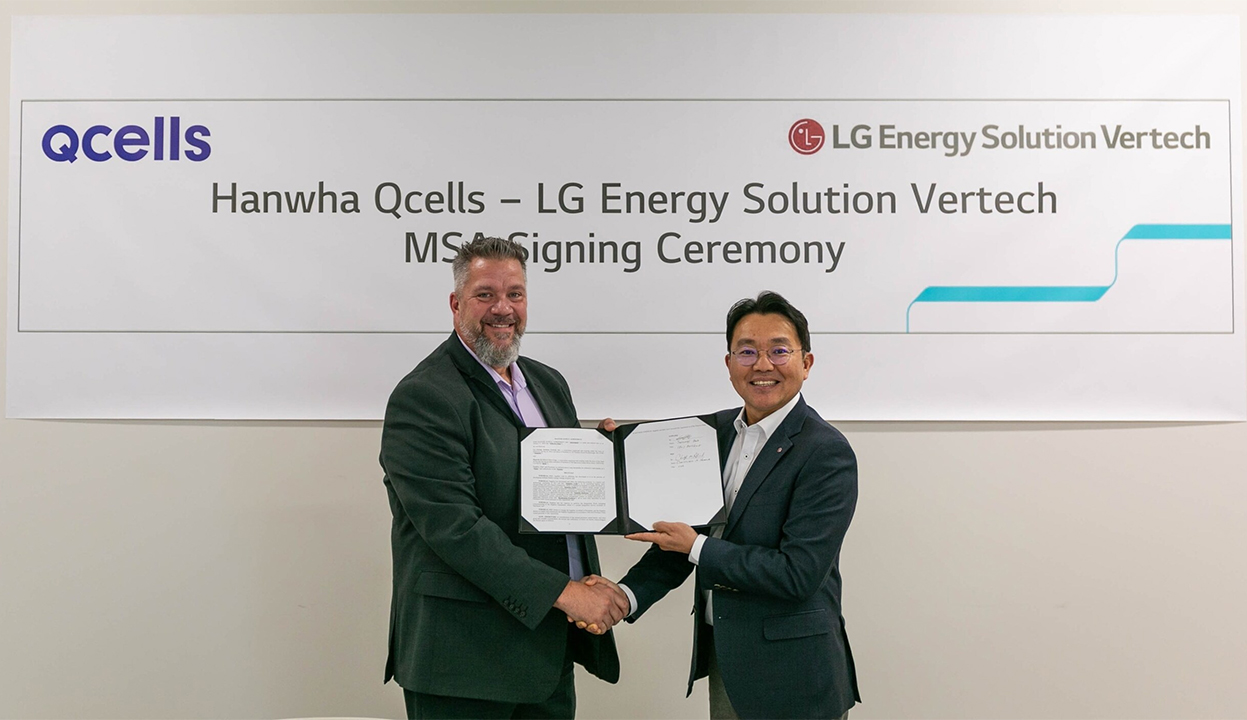 LG Energy Solution Vertech and Qcells Strengthen U.S. Clean Energy Supply Chain