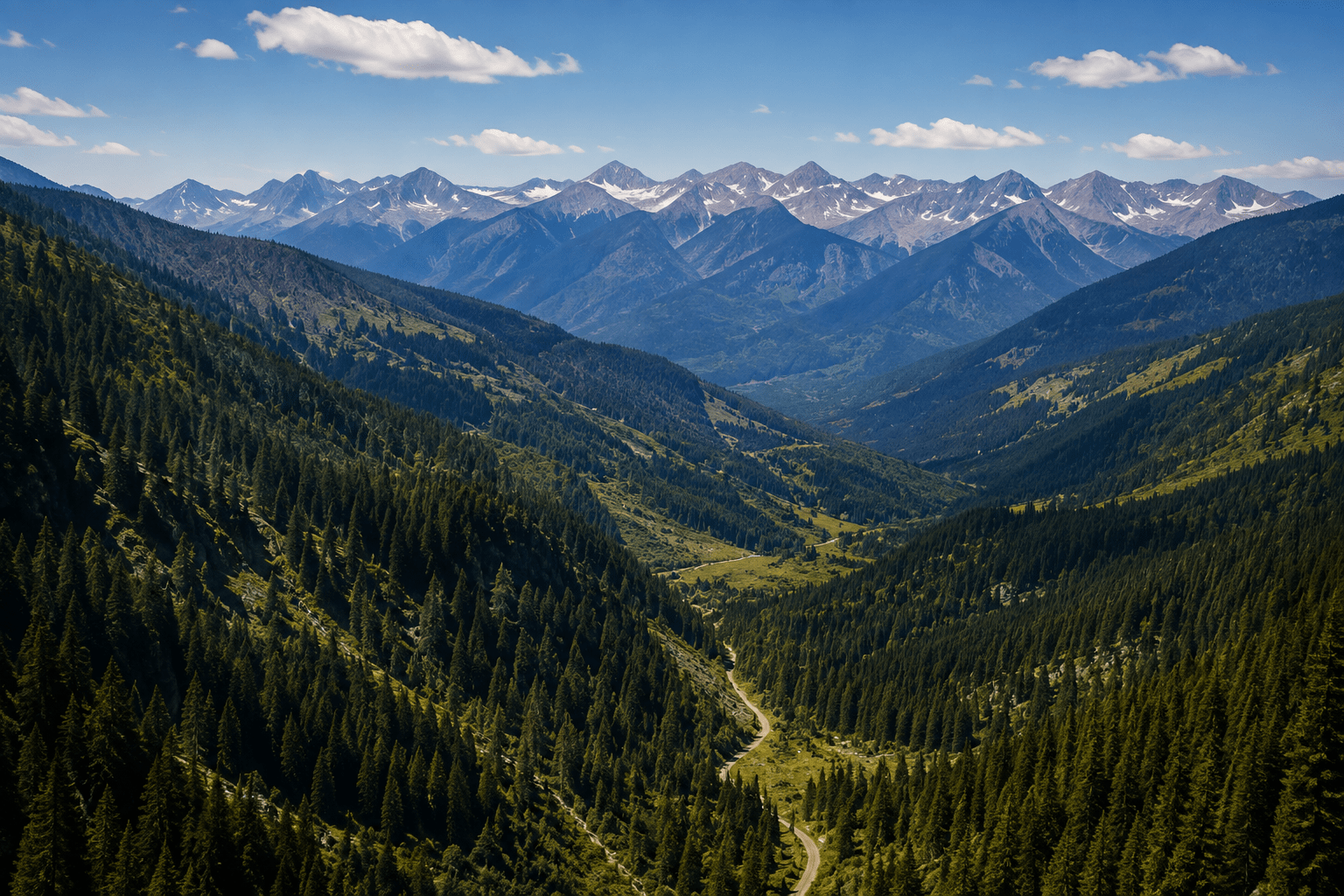 Mountain landscape showing Silver Pony property