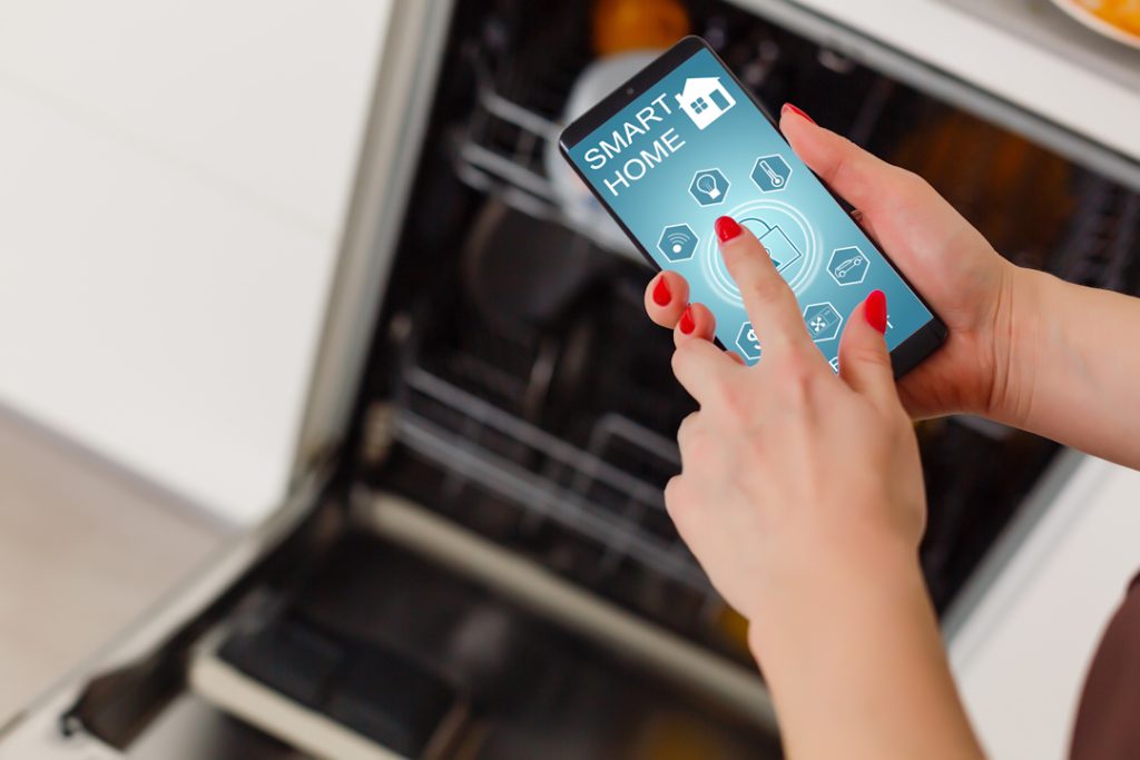 smart kitchen appliance screen