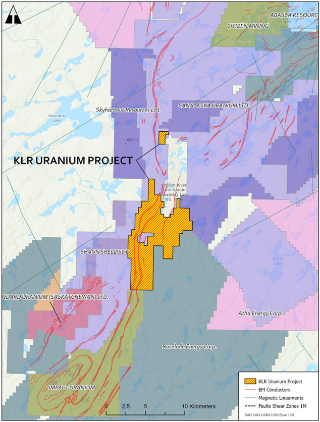 Key Lake Road Uranium Project map